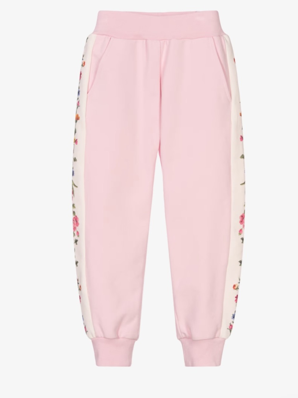 Monnalisa Teen Girls Pink Floral Joggers Size 11